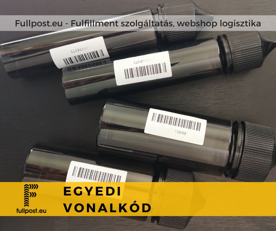 egyedi vonalkód a fulfillment termékekhez