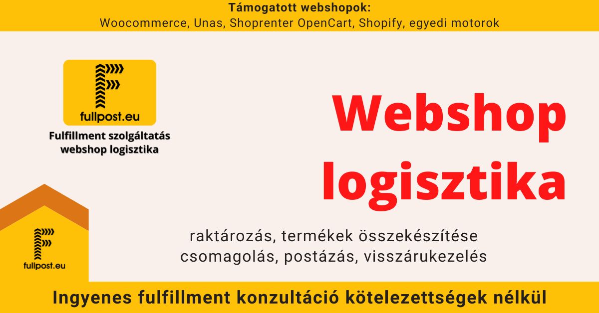 Webshop logisztika